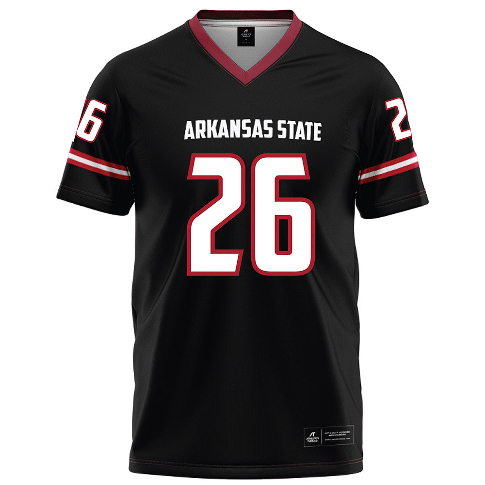 Arkansas State - NCAA Football : Kiandre Terry - Black Football Jersey
