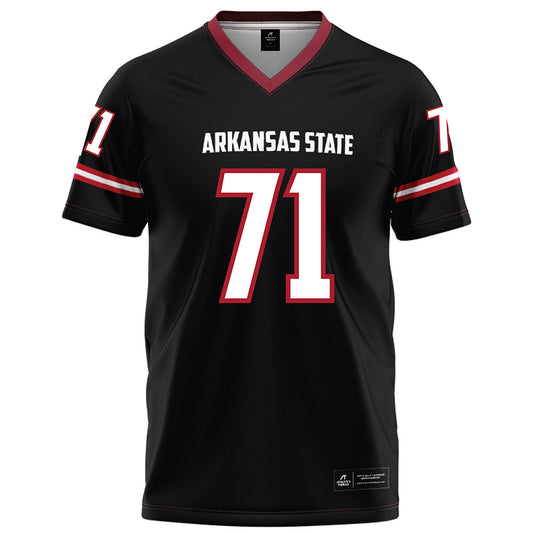 Arkansas State - NCAA Football : Chace Stratford - Black Football Jersey-0