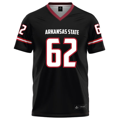 Arkansas State - NCAA Football : Jacob Pequeno - Black Football Jersey
