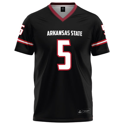 Arkansas State - NCAA Football : Kenyon Clay - Black Football Jersey-0