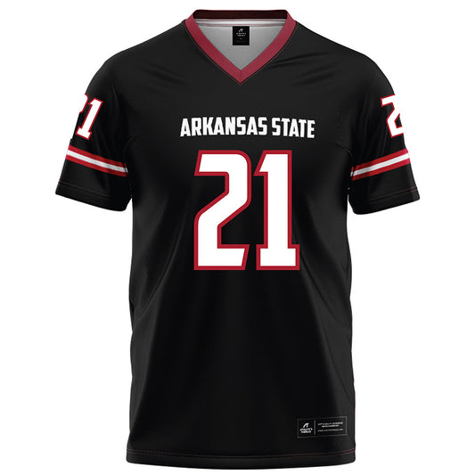 Arkansas State - NCAA Football : Zak Wallace - Black Football Jersey