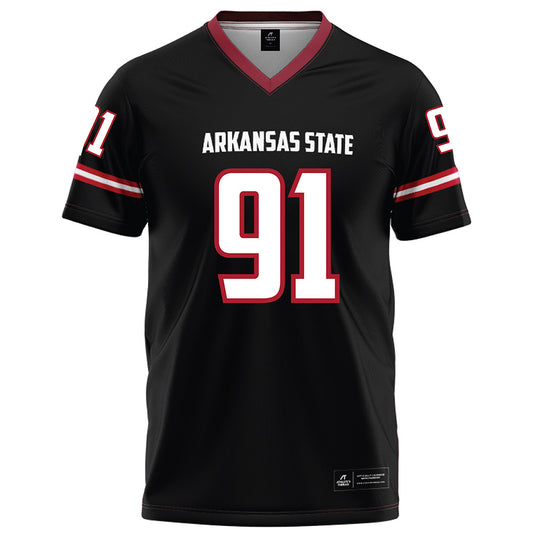 Arkansas State - NCAA Football : Ashtin Rustemeyer - Black Football Jersey