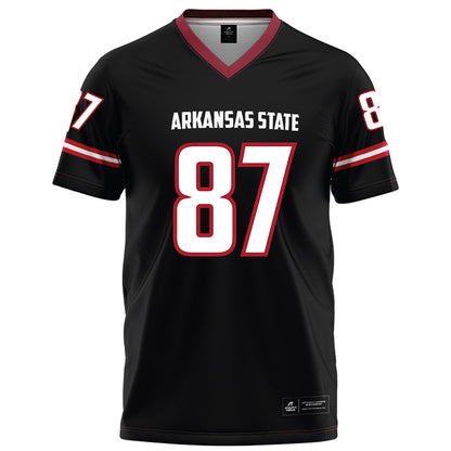 Arkansas State - NCAA Football : Tyler Little - Black Football Jersey