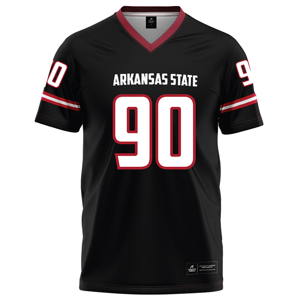 Arkansas State - NCAA Football : Lincoln Stueve - Black Football Jersey-0