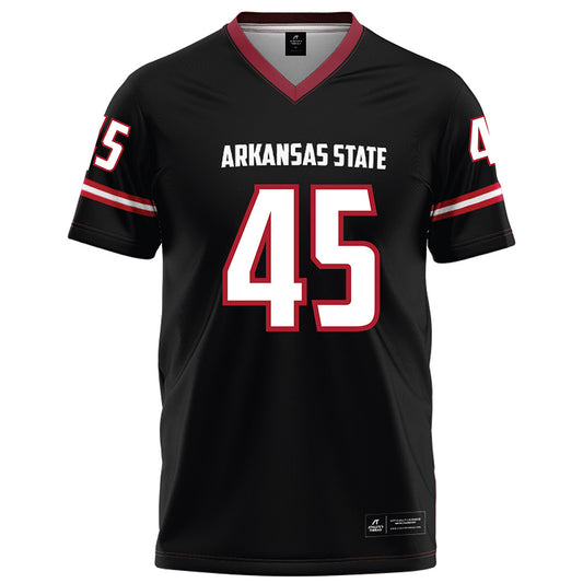 Arkansas State - NCAA Football : Nate Martey - Black Football Jersey