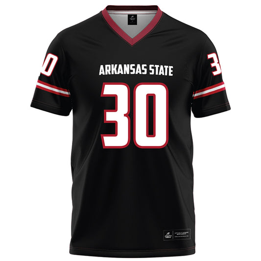 Arkansas State - NCAA Football : Andrew Agapos - Black Football Jersey