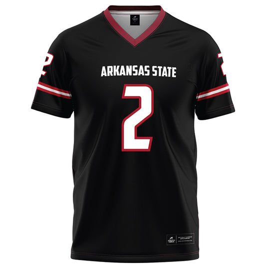 Arkansas State - NCAA Football : Leon Jones Jr - Black Football Jersey