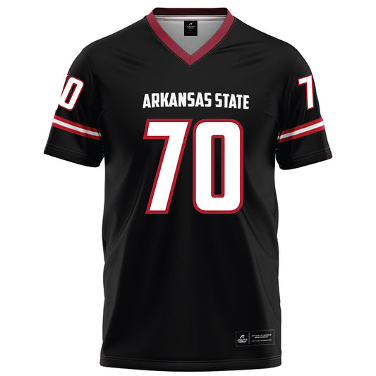 Arkansas State - NCAA Football : Royce Baucom - Black Football Jersey