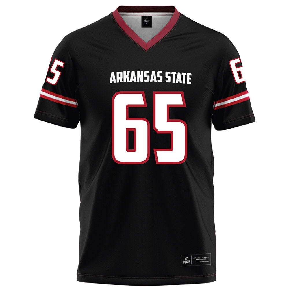Arkansas State - NCAA Football : Noah Smith - Black Football Jersey-0