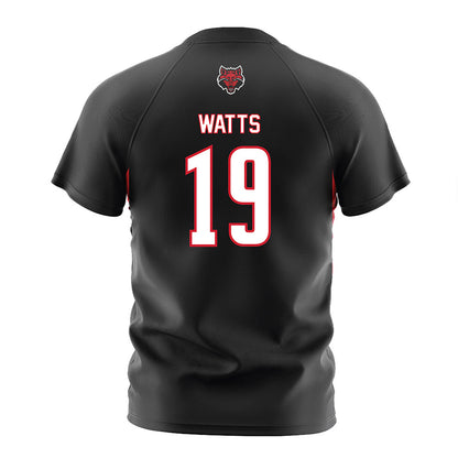 Arkansas State - NCAA Women's Soccer : Alexia Watts - Black Soccer Jersey-1