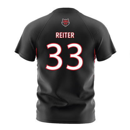 Arkansas State - NCAA Women's Soccer : Halle Reiter - Black Soccer Jersey
