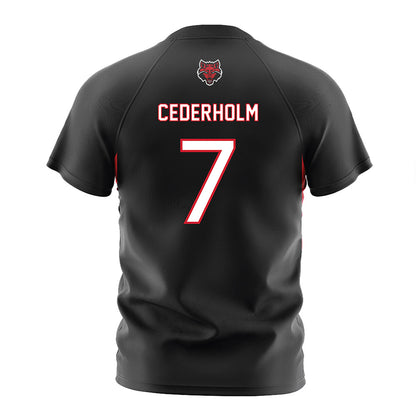 Arkansas State - NCAA Women's Soccer : Tindra Cederholm - Black Soccer Jersey