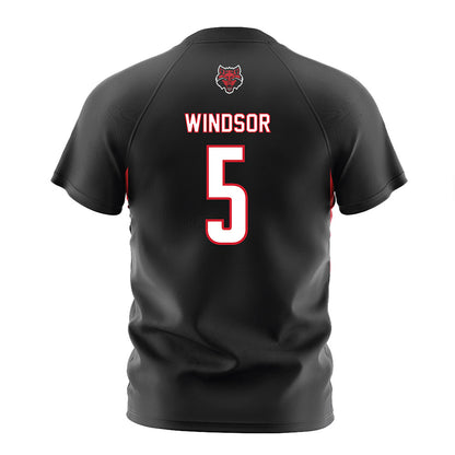 Arkansas State - NCAA Women's Soccer : Kayla Windsor - Black Soccer Jersey-1