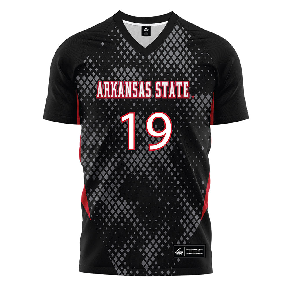 Arkansas State - NCAA Women's Soccer : Emma Riales - Black Soccer Jersey