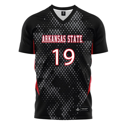 Arkansas State - NCAA Women's Soccer : Emma Riales - Black Soccer Jersey