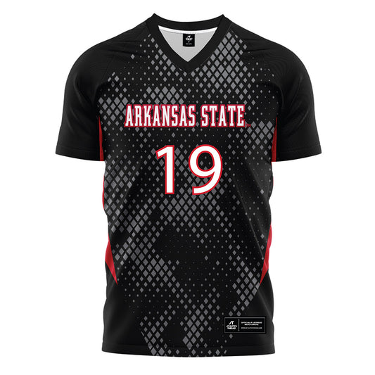 Arkansas State - NCAA Women's Soccer : Emma Riales - Black Soccer Jersey