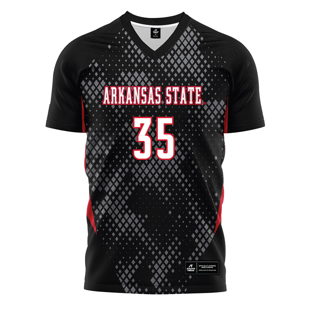 Arkansas State - NCAA Women's Soccer : Maya Jones - Black Soccer Jersey-0