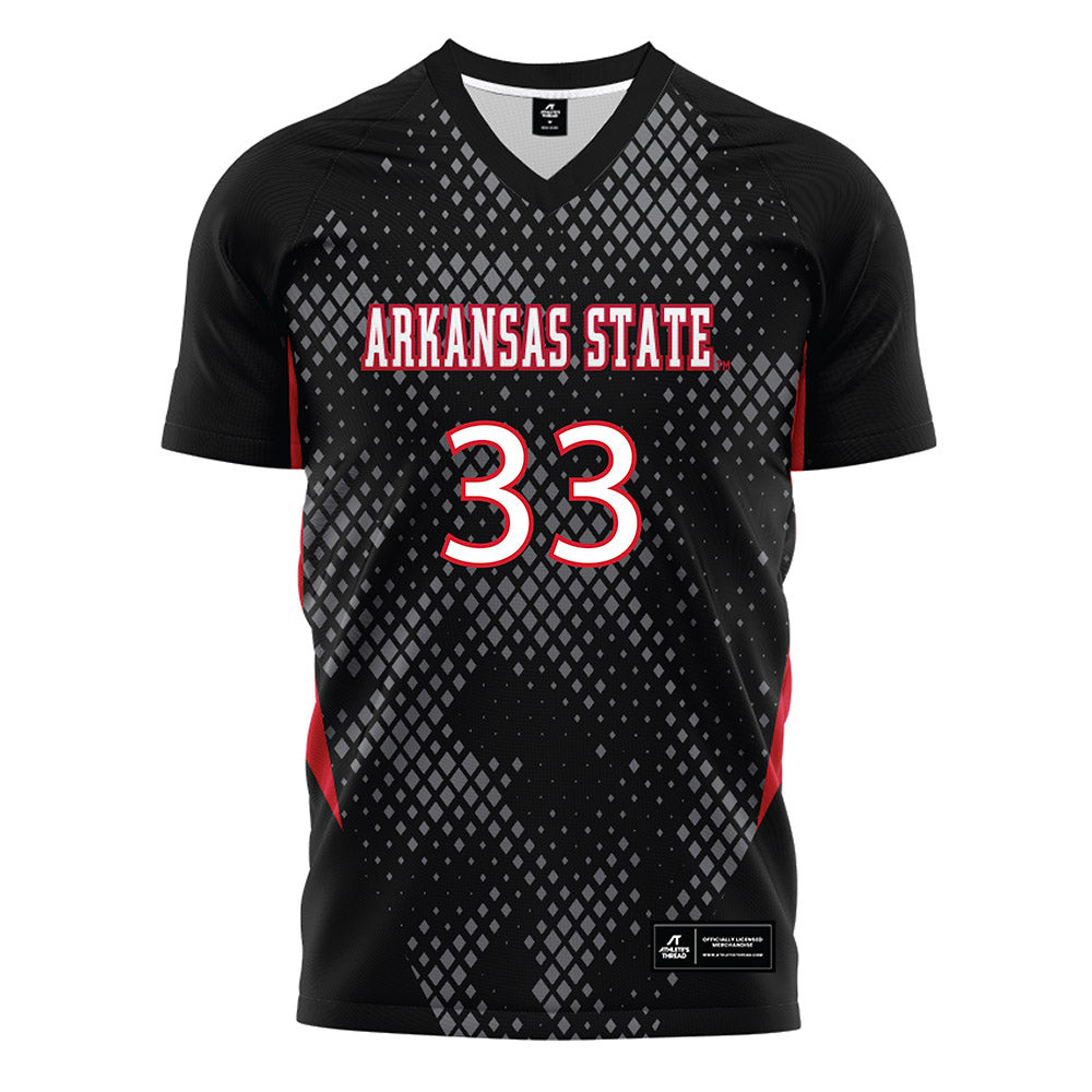 Arkansas State - NCAA Women's Soccer : Halle Reiter - Black Soccer Jersey