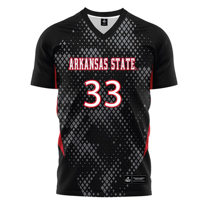 Arkansas State - NCAA Women's Soccer : Halle Reiter - Black Soccer Jersey