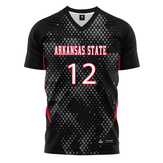 Arkansas State - NCAA Women's Soccer : Riley Whisenhunt - Black Soccer Jersey