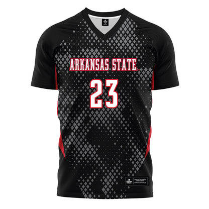 Arkansas State - NCAA Women's Soccer : Larkyn Griffin - Black Soccer Jersey-0