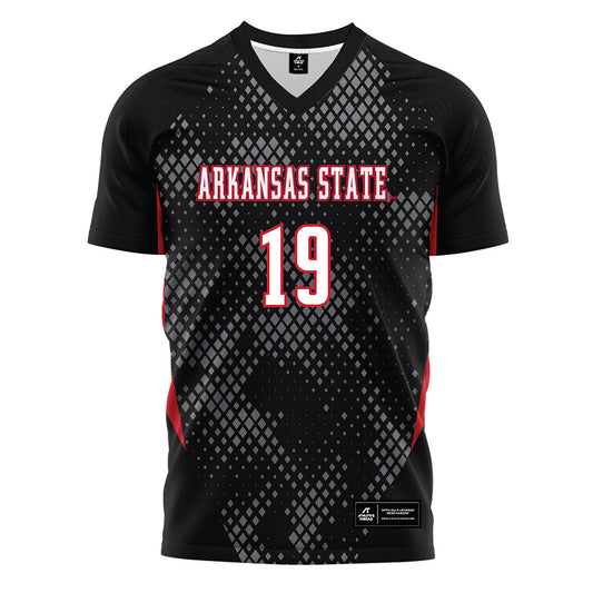 Arkansas State - NCAA Women's Soccer : Alexia Watts - Black Soccer Jersey-0