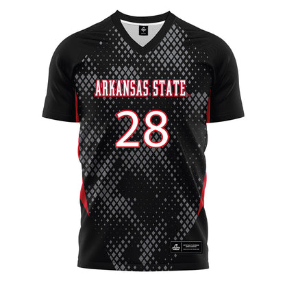 Arkansas State - NCAA Women's Soccer : Allison Moore - Black Soccer Jersey