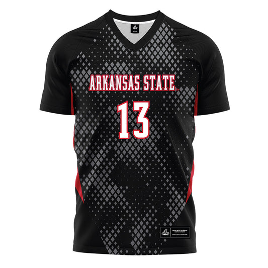 Arkansas State - NCAA Women's Soccer : Ryleigh Van Beek - Black Soccer Jersey-0