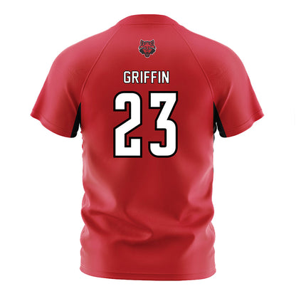 Arkansas State - NCAA Women's Soccer : Larkyn Griffin - Red Soccer Jersey-1