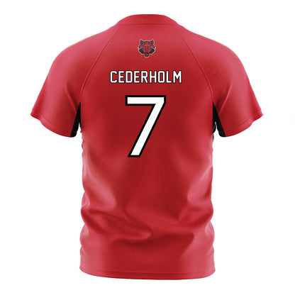 Arkansas State - NCAA Women's Soccer : Tindra Cederholm - Red Soccer Jersey