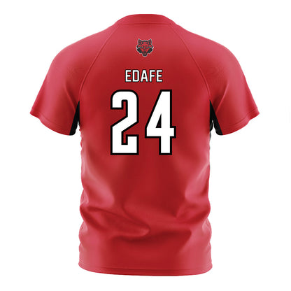 Arkansas State - NCAA Women's Soccer : Omamuzo Edafe - Red Soccer Jersey-1