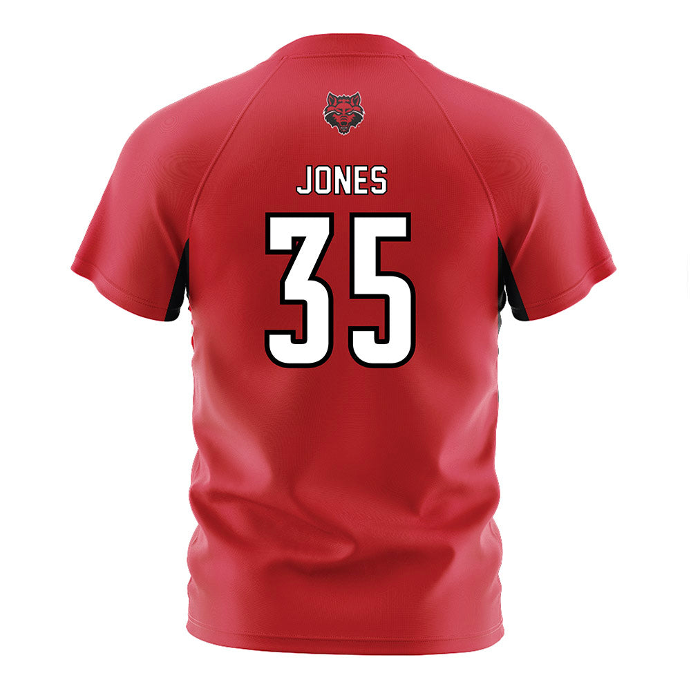 Arkansas State - NCAA Women's Soccer : Maya Jones - Red Soccer Jersey-1
