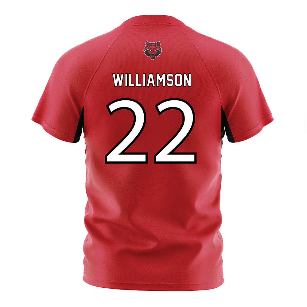 Arkansas State - NCAA Women's Soccer : Aliyah Williamson - Red Soccer Jersey