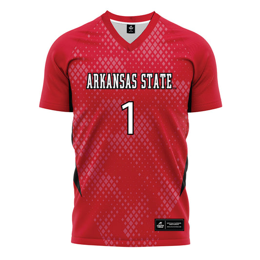 Arkansas State - NCAA Women's Soccer : Damaris Deschaine - Red Soccer Jersey