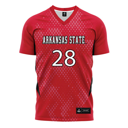 Arkansas State - NCAA Women's Soccer : Allison Moore - Red Soccer Jersey