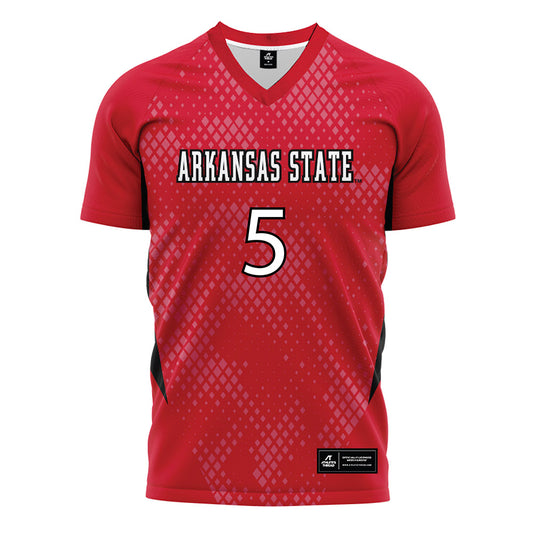 Arkansas State - NCAA Women's Soccer : Grace Agin - Red Soccer Jersey