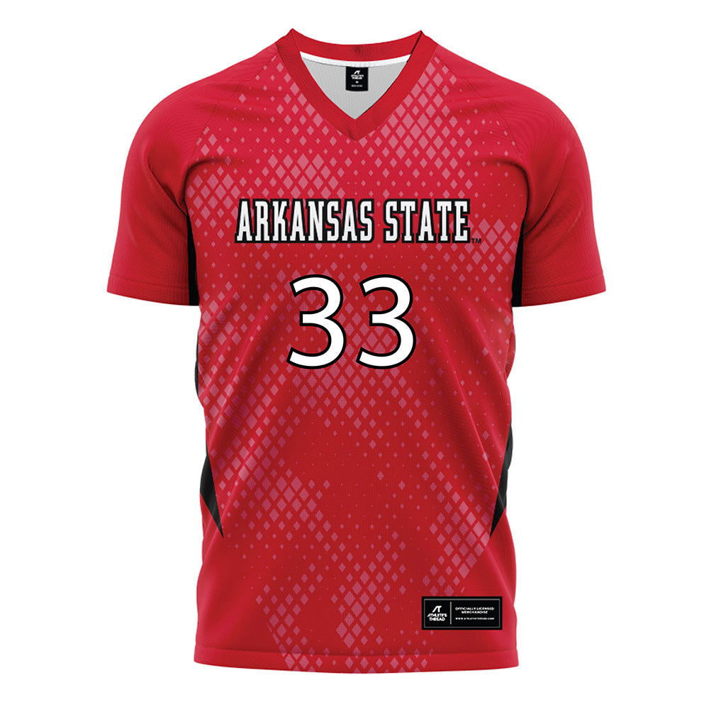 Arkansas State - NCAA Women's Soccer : Halle Reiter - Red Soccer Jersey
