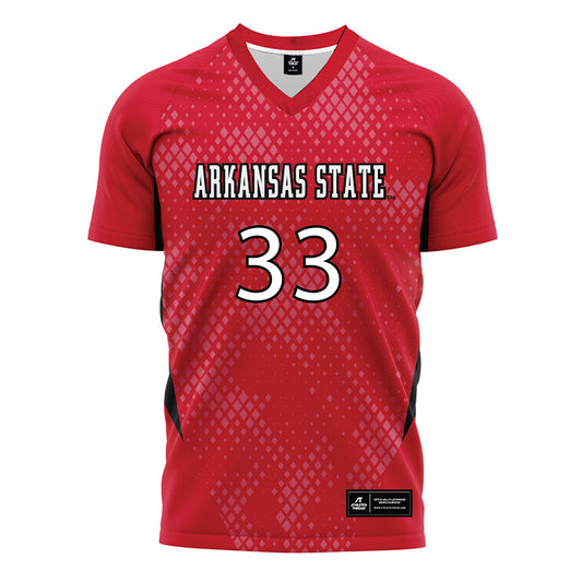 Arkansas State - NCAA Women's Soccer : Halle Reiter - Red Soccer Jersey