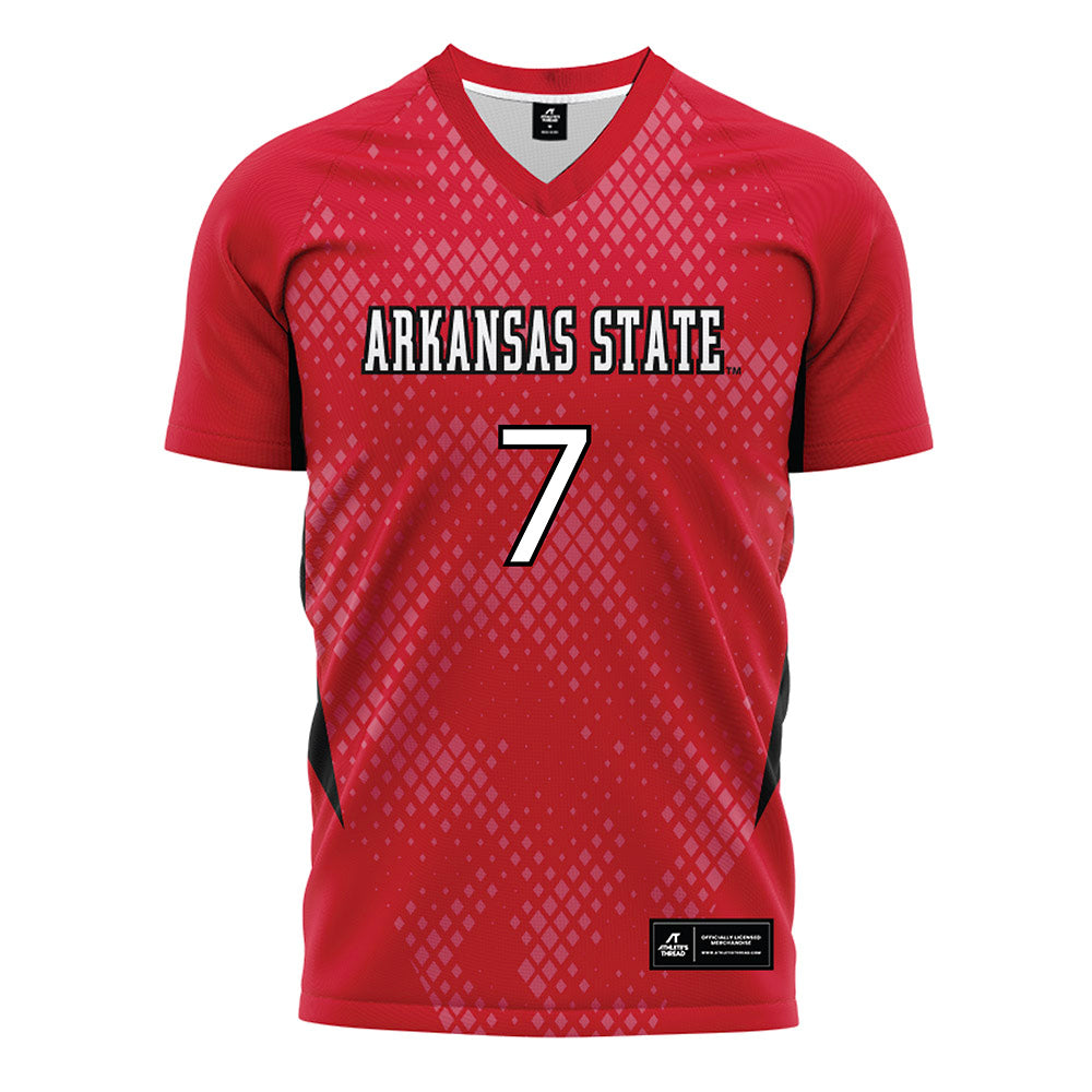 Arkansas State - NCAA Women's Soccer : Tindra Cederholm - Red Soccer Jersey