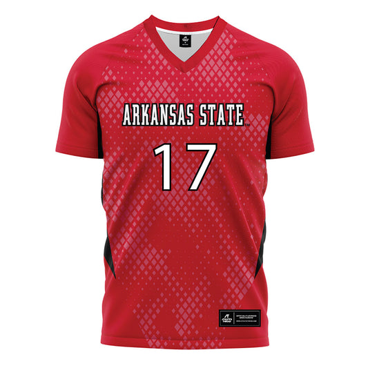 Arkansas State - NCAA Women's Soccer : Tara Lea - Red Soccer Jersey