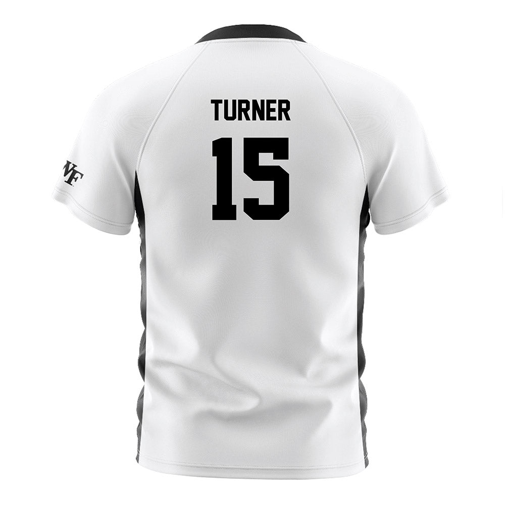 Wake Forest - NCAA Women's Soccer : Jordan Turner - White Soccer Jersey-1