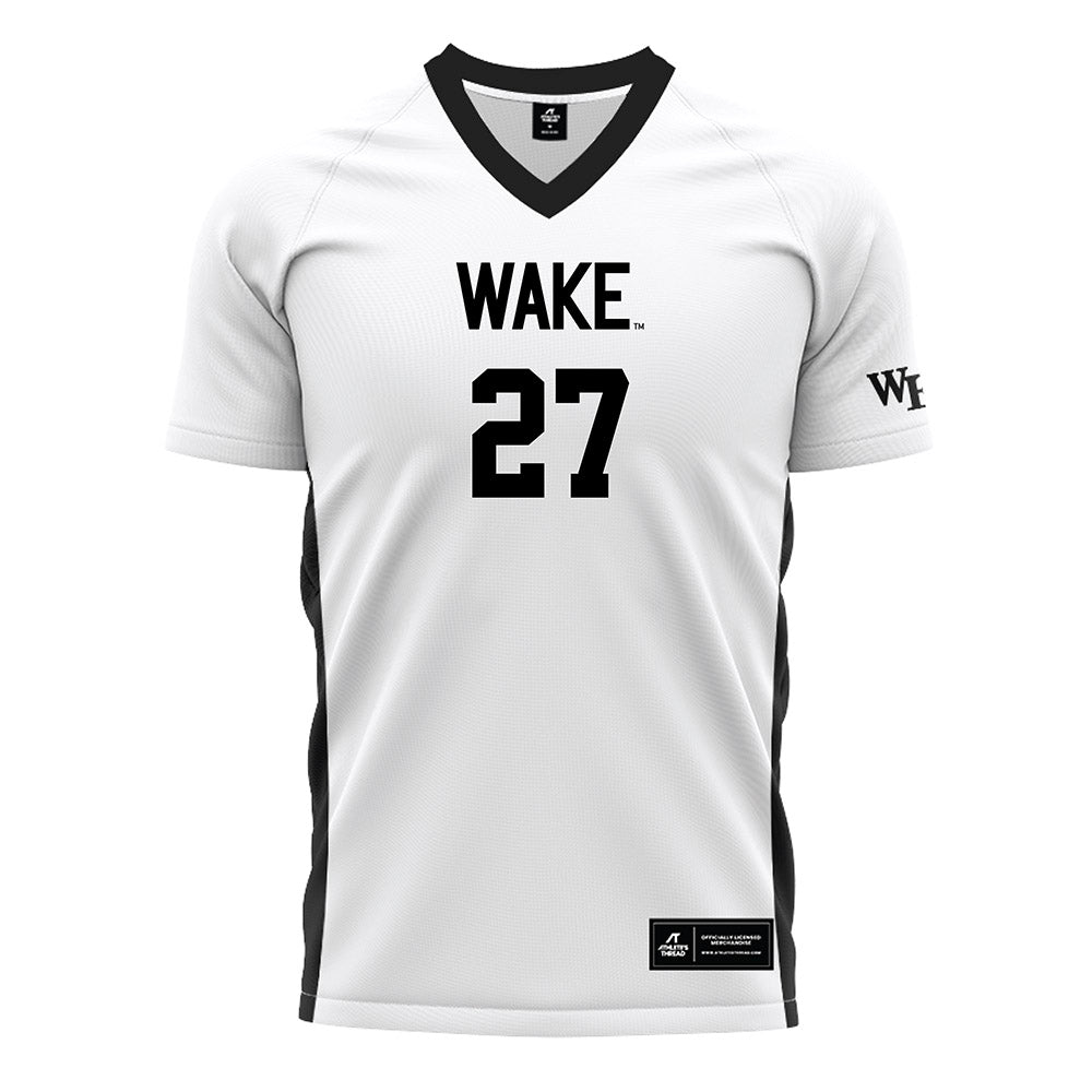 Wake Forest - NCAA Women's Soccer : Alicia Meincke - White Soccer Jersey-0