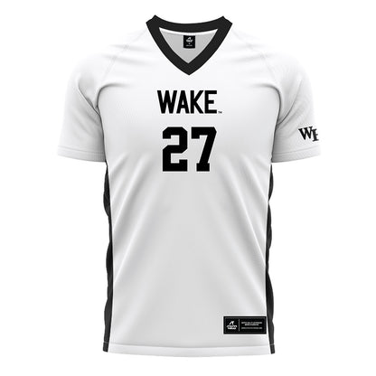 Wake Forest - NCAA Women's Soccer : Alicia Meincke - White Soccer Jersey-0
