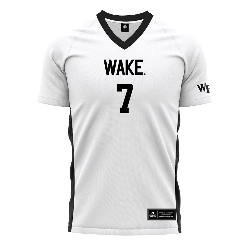 Wake Forest - NCAA Women's Soccer : Alejandra Gomez - White Soccer Jersey-0