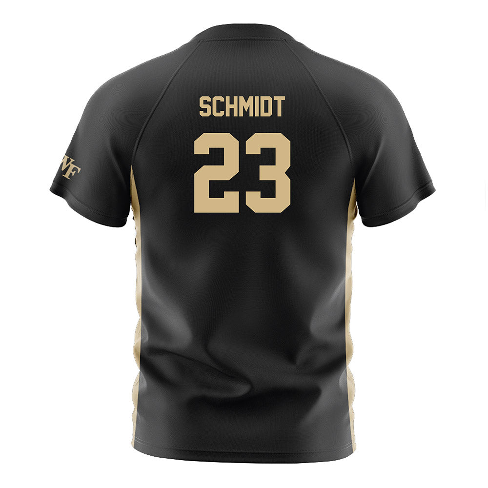 Wake Forest - NCAA Women's Soccer : Allie Schmidt - Black Soccer Jersey-1