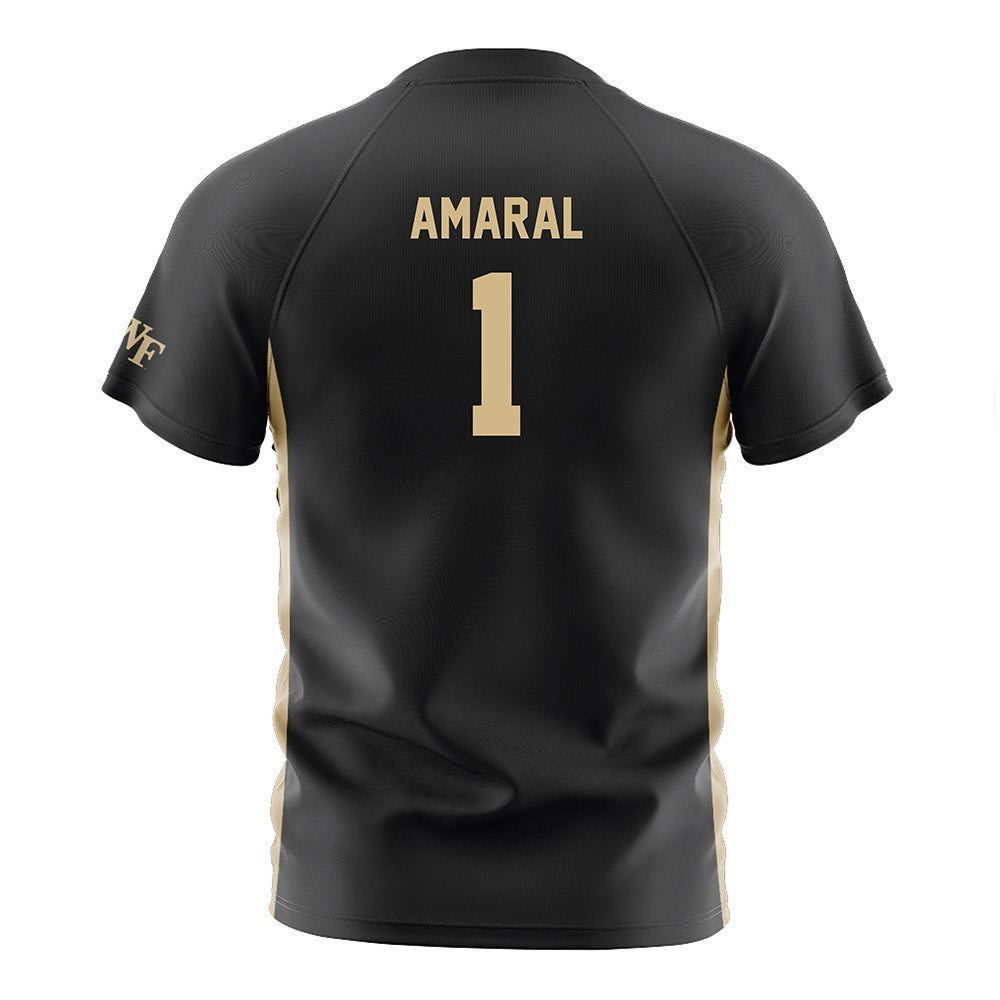 Wake Forest - NCAA Women's Soccer : Valentina Amaral - Black Soccer Jersey