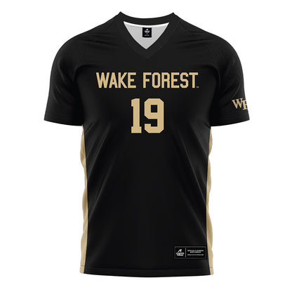 Wake Forest - NCAA Women's Soccer : Sierra Sythe - Black Soccer Jersey