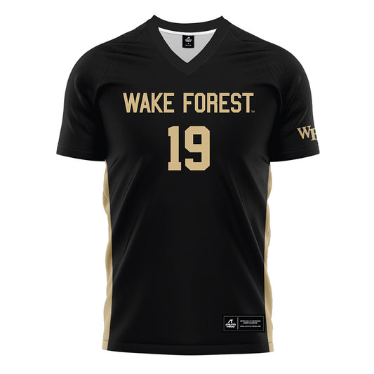 Wake Forest - NCAA Women's Soccer : Sierra Sythe - Black Soccer Jersey