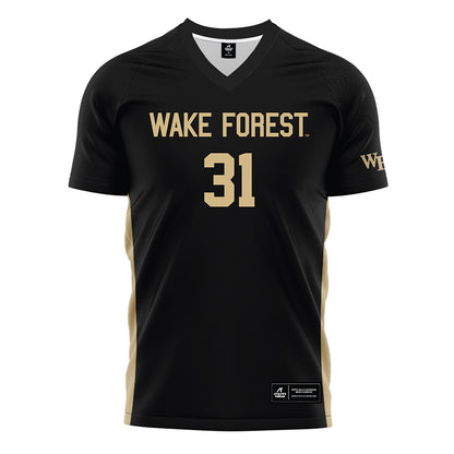 Wake Forest - NCAA Women's Soccer : Kylie Maxwell - Black Soccer Jersey-0