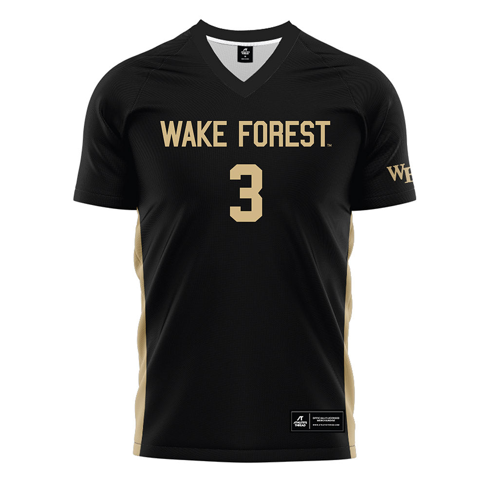 Wake Forest - NCAA Women's Soccer : Emily Colton - Black Soccer Jersey